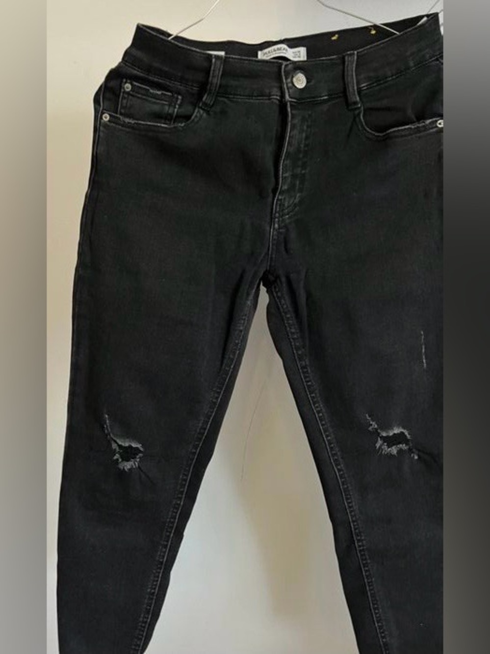 Pull&Bear Black Ripped Jeans - Picture 2 of 3